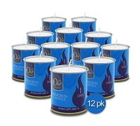 Ohr 1 giorno Yahrzeit candela - Confezione da 12 - 24 ore Kosher Yahrtzeit Memorial e Yom Kippur candela in latta portabicchieri