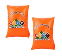 OHREN 1 Paio di ausili per Il Nuoto per Bambini di Colore Arancione Ali per Il Nuoto con Anima in Schiuma PE infrangibile per Imparare a Nuotare (1-6 Anni, 0-30 kg)