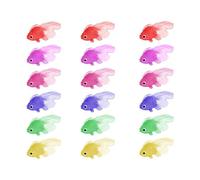 OHREN 18 Pesci di Plastica Piccoli Pesci Finti Tropicali Pesce Tropicale Figura in Movimentopesci Galleggianti può Essere Sospeso Non Girato per la Decorazione di Acquari