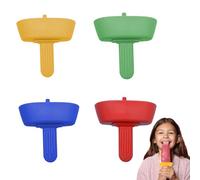 OHREN 4 Pezzi Stampini per gelato, stampo ghiaccioli,Porta gelato per bambini Porta ghiacciolo in silicone Porta gelato a tenuta stagna(multicolore)