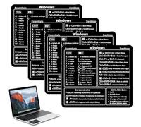 OHREN Adesivi di Scelta Rapida per Computer per scorciatoie da Tastiera Word ed Excel, Adesivi di Scelta Rapida, Aumenta la Tua produttività con Gli Elementi Essenziali, Adesivi (7 x 8 cm)