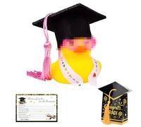 OHREN Anatra da bagno con cuffia da laurea e cinghie per laurea, divertente idea regalo Regali Per Laureati E Decorazioni Per Feste Di Compleanno