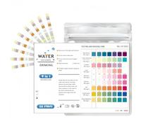 OHREN Set di 50 strisce reattive, kit durezza acqua, misuratore durezza acqua, test addolcitore, kit analisi acqua potabile, acqua acquario, durezza totale