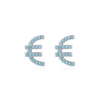 Ohrhänger Silber 925 Set, Ohrringe Damen Boho Style Silber Blau Geometrisch mit Türkis