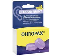 OHROPAX Good Night - Tappi per le orecchie in silicone modellabile, adatti a tutte le orecchie e le posizioni del sonno, valore di isolamento acustico SNR 23 dB, per un sonno tranquillo e riposante