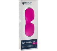 Ohropax - Maschera per dormire 3D, in rosa, comoda maschera per gli occhi per dormire, morbida schiuma e delicata sulla pelle