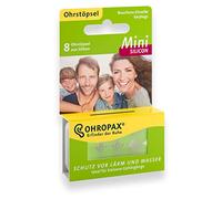 OHROPAX - Mini silicone - 1 x 8 pezzi - Piccoli tappi riutilizzabili pre-orecchio in silicone delicato sulla pelle - Perfetto per persone con canali uditivi più piccoli e bambini