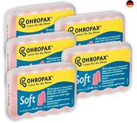Ohropax Soft tappi morbidi per le orecchie, 5 x 10 pezzi