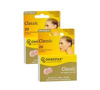 OHROPAX Tappi per orecchie in cera classici 40 pezzi (2 x 20 pezzi confezione da