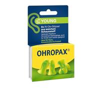 OHROPAX Young - Tappi per le orecchie per canali uditivi più piccoli - Tappi auricolari in morbida schiuma - Valore di attenuazione acustica SNR 35 dB - Ideali per riposo, concentrazione e tempo