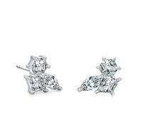 Ohrring Stecker Silber, Ohrstecker Silber 925 Klein Geometrisch mit Zirkonia Geschenke Damen