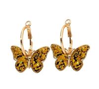 Ohrringe Wikinger Japan Und Süd-Temperament Einfache Weibliche Schmetterling Ohrringe Personalisierte Ohrringe Straße Schießen Net Rote Ohrringe Weibliche Autismus Ohrringe (Gold, One Size)