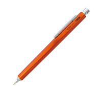 Ohto Needle Point GS01-S7 - Penna a sfera in alluminio, 0,7 mm, soft ink (nero), (arancione)