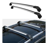 OHTWM Auto Portapacchi per Skoda Kamiq GT all Yeras, Durevole Alluminio Viaggio Trasporto Accessori, A/Silver Black