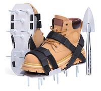 Ohuhu Arieggiatore Prato Scarpe Chiodate per areazione Prato e Giardino, Arieggiatore Scarpe, Scarificatore Arieggiatore Manuale, Sandalo Aeratore Scarpe da Prato per areazione Prato e Giardino