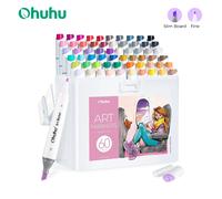 Ohuhu Kaala Pennarelli Set Pennarelli colorati Pennarelli artistici alcol Doppia punta ricaricabili Schizzi Disegno Manga Materiale scolastico d'arte