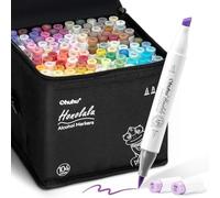 Ohuhu Pennarelli Alcol 104 Colori Pennello & Scalpello Set Arte