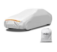 Ohuhu Telo Copriauto, copriauto Impermeabile Anti-Vento Anti-Polvere Resistente ai Graffi e Protegge dai Raggi UV per berlina fino a 485 - 510 cm