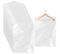Ohuimrt da 30 pacchetti borse per abbigliamento per abiti appesi trasparenti sacchetti di lavaggio a secco di plastica coperture per camicie per cami