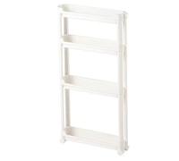 Ohulelks Carrello Portaoggetti Sottile per il Bagno - Carrello con Ripiano per Fessure del Water, Organizer per Giunti Delle Porte, Accessorio Salvaspazio per il Bagno
