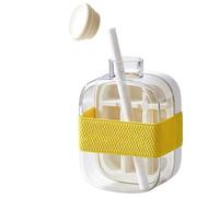Ohulelks Cool Travel Cup Tazza Portatile con Cannuccia Estate DIY Iniezione D'Acqua Stampaggio Bingge Stampo 500ml Bianca