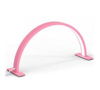 Ohulelks Lampada da scrivania USB mezza luna per unghie, ciglia, tatuaggio, sopracciglia, lampada da tavolo a LED, lampada da scrivania, rosa
