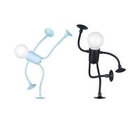 Ohulelks Luce Notturna A Forma di Divertente con Forma Intercambiabile, Luci Notturne DIY per La Stanza Degli Adulti, per Decorazioni da Camera da Letto, Nero + Blu