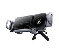 Ohulelks Supporto per Caricabatteria Wireless per Auto con Schermo Pieghevole, Ricarica Rapida da 15 W, Supporto per Ricarica Wireless per Auto, Supporto per Telefono