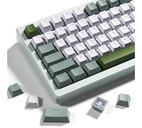 OHY XVX Shine Through Keycaps -133 tasti Cherry Profile Double Shot PBT Keycaps compatibili con 60%/75%/100% retro Gaming Mechanical Keyboard-Milk Grass Green