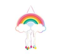 OHYEAH - pignata arcobaleno compleanno grande decorazione per feste bambini bambino e ragazza - pignata grande per riempire con giocattoli e ciuccio - 1 pezzo pignata cartone - 55 x 36,5 cm