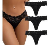ohyeahlady Perizoma Donna Seducente Hot Curvy Taglie Forti Set Mutande Brasiliana Pizzo Micro Bikini Mare Tanga Sexydonna Hot Slip Invisibile Traspirante Senza Cuciture Lingerie Thong 3Nero,3XL-4XL