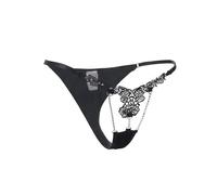 ohyeahlady Perizoma Donna Seducente Hot Filo Aperto Mini Perizoma Bikini Cotone Senza Cuciture Taglie Forti Mutande Brasiliana Pizzo Lingerie Sexydonna Hot Aperto Intimo Thong T Indietro S-M,Nero