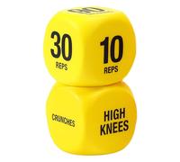 OHYER Set di 2 dadi da allenamento a 6 lati, per esercizi, accessori per il fitness, per donne e uomini, allenamento della forza per tutto il corpo, cardio e HIIT, ideali per corsi di esercizio