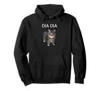 Oia Oia Cat Mi Sveglio Mi impegno in sciocchezze Felpa con Cappuccio