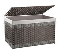 OIAHOMY Cesto portaoggetti extra large con coperchio, 160 l, cestino per coperte con fodera rimovibile, cestino in vimini con manico, pieghevole, cestino intrecciato a mano per camera da letto,