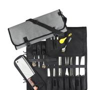 oiakus Borsa portatile per coltelli da chef, borsa per coltelli da chef, borsa per coltelli da campeggio, per mannaia e utensili da cucina, per cuochi e studenti di cucina - coltelli non inclusi