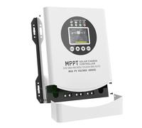oiakus Regolatore di Carica Solare MPPT da 60A 120A, con Schermo LCD HD E Pulsante di Feedback, Ventola di Raffreddamento Ad Alta Efficienza, Ingresso Fotovoltaico Massimo della Batteria 480V