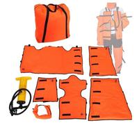 oiakus Set di 7 Pezzi di Stecche d'Aria di Pronto Soccorso Portatili, Stecche di Immobilizzazione per Fratture Ossee di Emergenza Gonfiabili in PVC a più Combinazioni, con Pompa, Radiografabili
