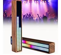 oiakus Spettro Musicale Display LED, con Microfono Incorporato, 3 modalità di Luce Dinamica, 72 Perle di Lampada LED, Controllo MCU a 32 Bit, per Studio E Sala Giochi