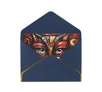 OIBNKCN Meccanico colorato gattini unici ed eleganti biglietti di auguri, vuoto all'interno, assortimento di biglietti per tutte le occasioni, include buste e adesivi dorati.