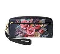 OIBNKCN Mysterious Bouquet, trousse da viaggio versatile, con stampa fronte/retro, in pelle sintetica ultra morbida, organizer per cosmetici, per donne, festa della mamma e apprezzamento degli