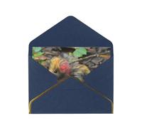 OIBNKCN Ratti sul ciglio della strada. Biglietti di auguri unici ed eleganti, vuoti all'interno, assortimento di biglietti per tutte le occasioni, include buste e adesivi dorati.