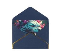 OIBNKCN The Mountain LionUnique eleganti biglietti di auguri - vuoto all'interno, assortimento di biglietti per tutte le occasioni, include buste e adesivi dorati.