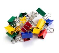 OIC® Clip per raccoglitore, clip medie, 1 1/4", colori assortiti, confezione da 24