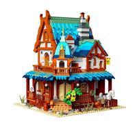 Oichy Set di mattoncini modulari per la casa di costruzione medievale, mattoncini da costruzione, regalo creativo per adulti e bambini (1767 pezzi)
