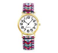 OIDEA Boho - Orologio elastico da donna: orologi rotondi analogici al quarzo per signora scala numeri arabi grandi chiari e facili da leggere cinturino in lega - per il tempo libero affari regali