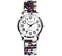 OIDEA Boho - Orologio elastico da donna: orologi rotondi analogici al quarzo per signora scala numeri arabi grandi chiari e facili da leggere cinturino in lega - per il tempo libero affari regali