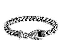 OIDEA Bracciale da uomo con drago vichingo: stile punk vintage, in acciaio inox, stile cubano, gioielli regalo per lui, papà, marito, fidanzato, mio uomo, Small, Acciaio inossidabile, Nessuna pietra