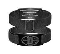 Oidea Braccialetti da uomo con dedica della Bibbia, regalo di laurea, in acciaio inossidabile, cinturino elastico nero, regolabile, gioiello cristiano, regalo per lui e uomo, Acciaio inossidabile