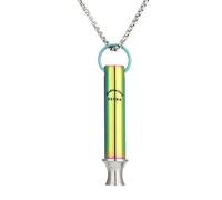 OIDEA Collana Fischietto Respirazione 528 Hz: Ciondolo Meditazione Ansia Acciaio Inox per Uomo e Donna Ipoallergenico - Per Alleviare la Tensione o l'Ansia Regali, 5.6cm, Acciaio inossidabile, Non